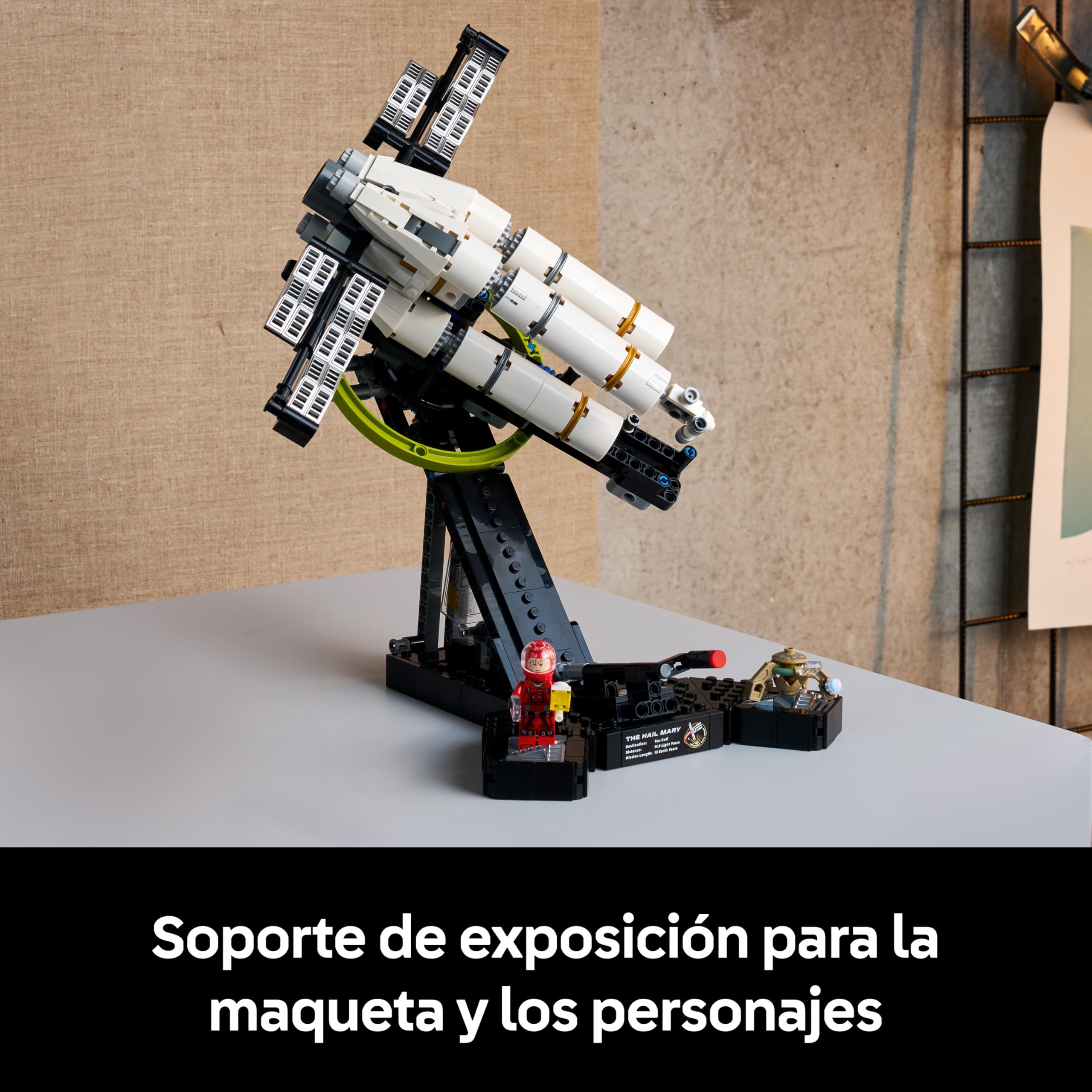 LEGO Icons Proyecto Salvación - Kit de Construcción para Adultos de Nave Espacial en Miniatura - Minifigura de Ryland Grace y Rocky - Regalo de Ciencia Ficción para Fans del Libro y Película - 11389