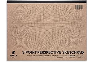 Koala Tools 1 and 2-Point Architect Perspective Sketch Pad