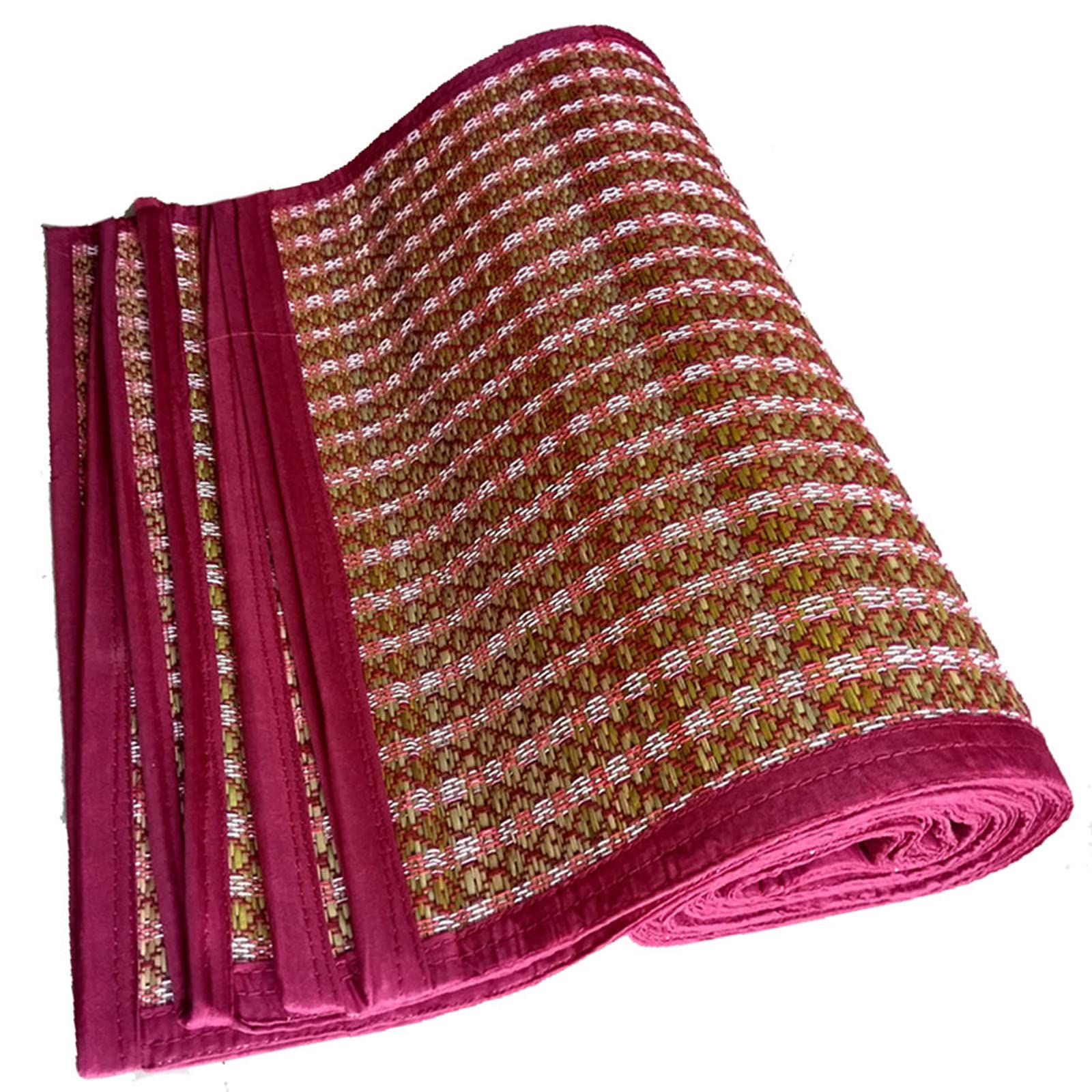 Montelal Store Reed 4 Fold Non Toxic kusha Mat - 72" X 78", Multi-Color, Korai Paai Floor Chatai (B07PP9TNK1) Amazon Price History, Amazon Price Tracker
