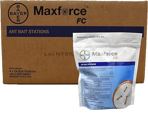 Bayer - 4314726 - Max Force FC - Estaciones de cebo para hormigas - 96 estaciones, (caja de 4 x 24)