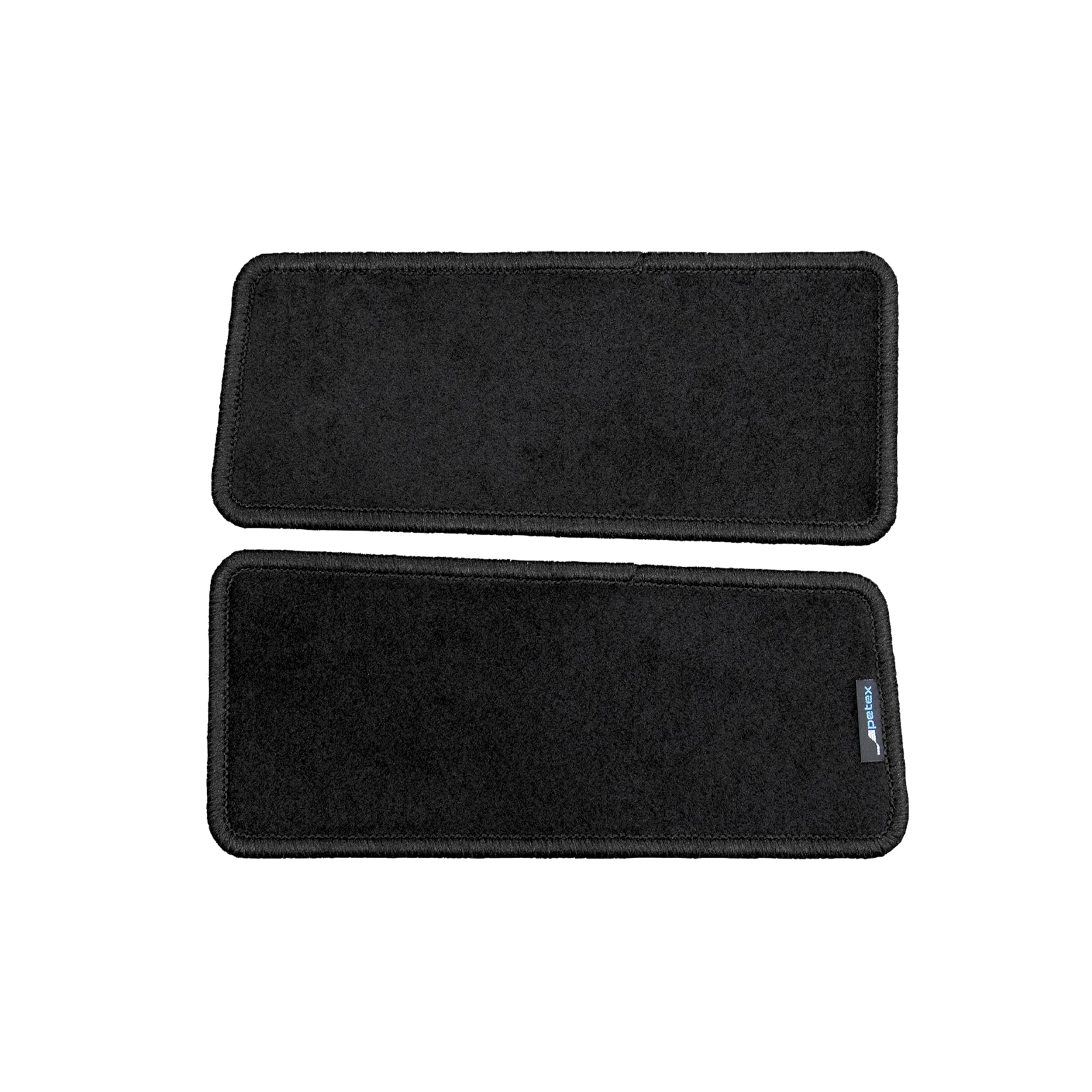 PETEX Einstiegsmatten Trittstufen für FIAT Ducato Serie 8 ab 06/2021 / Serie 9 ab Modell 2024, in schwarz, 2-teiliges Fußmattenset