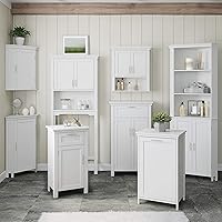 Vista 10 de RiverRidge 06-037 Somerset Single Door Floor Storage Cabinet, White Blanco