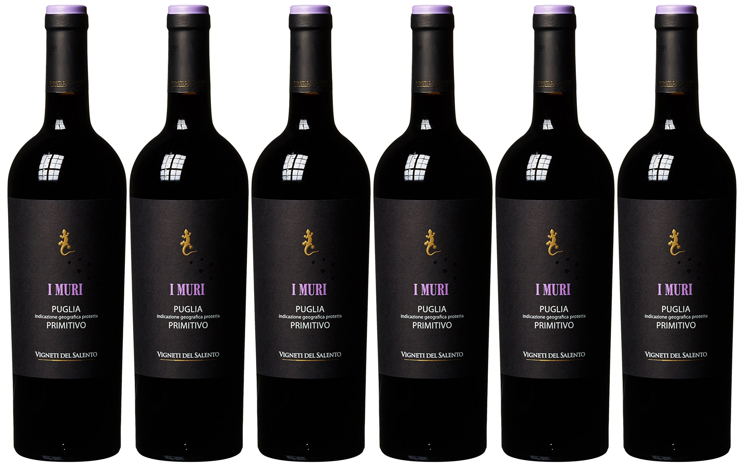 Vigneti Del Salento I Muri, Puglia IGP, Apulien Primitivo Trocken (6 x 0.75 l)