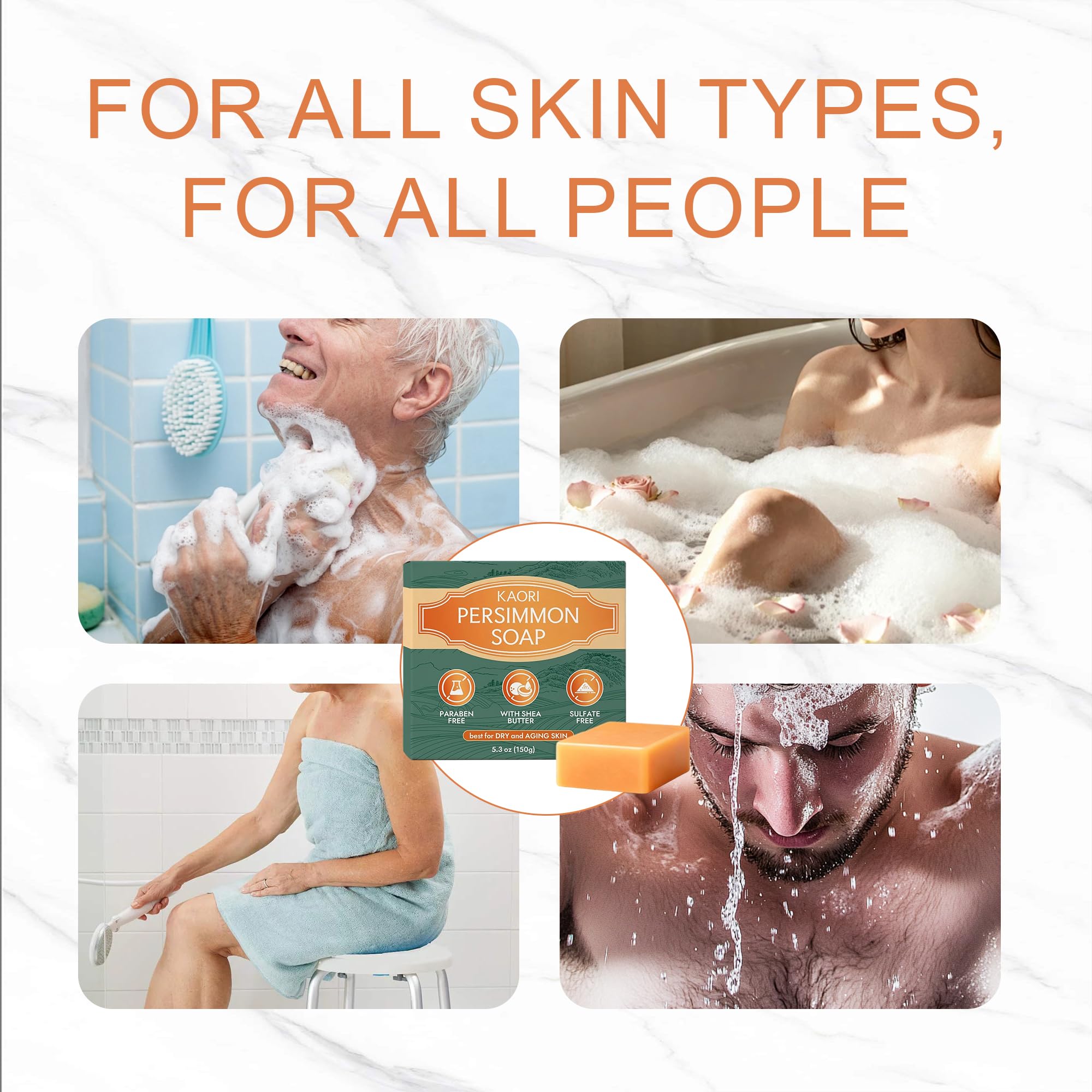Kaori Persimmon Deodorizing Soap with Shea Butter