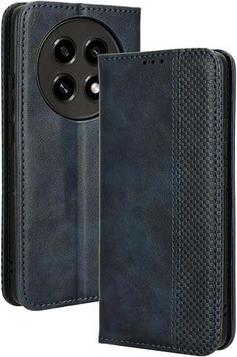 Case Compatible with Oppo A2 Pro 5G, PU Leather flip Cover Compatible with Oppo A2 Pro 5G Phone Case Blue