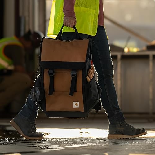 Miniatura 7 de Carhartt Bolsa de herramientas para hombre con correas de hombro ajustables, duradera, resistente al agua, organizador de herramientas