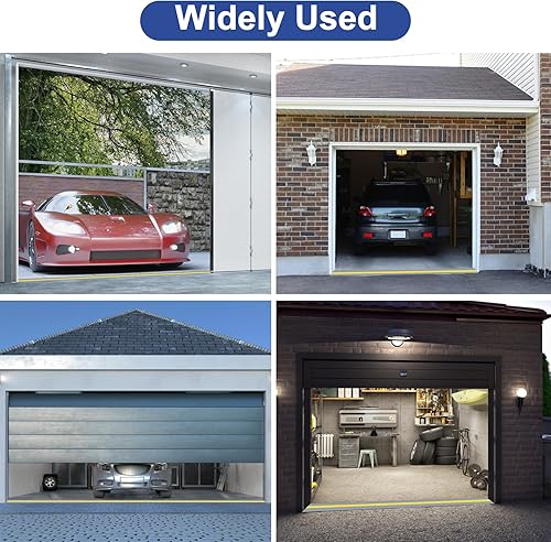 Miniatura 7 de Tira universal de goma para umbral de puerta de garaje de 10 pies, tira de sellado resistente a la intemperie, repuesto para bricolaje, no incluye