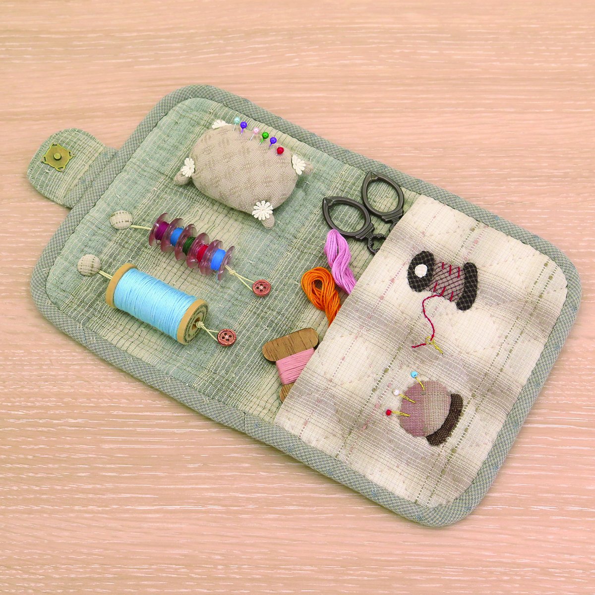 Kit Olympus - Bolsa de costura Quilt Time 19 x 15 cm