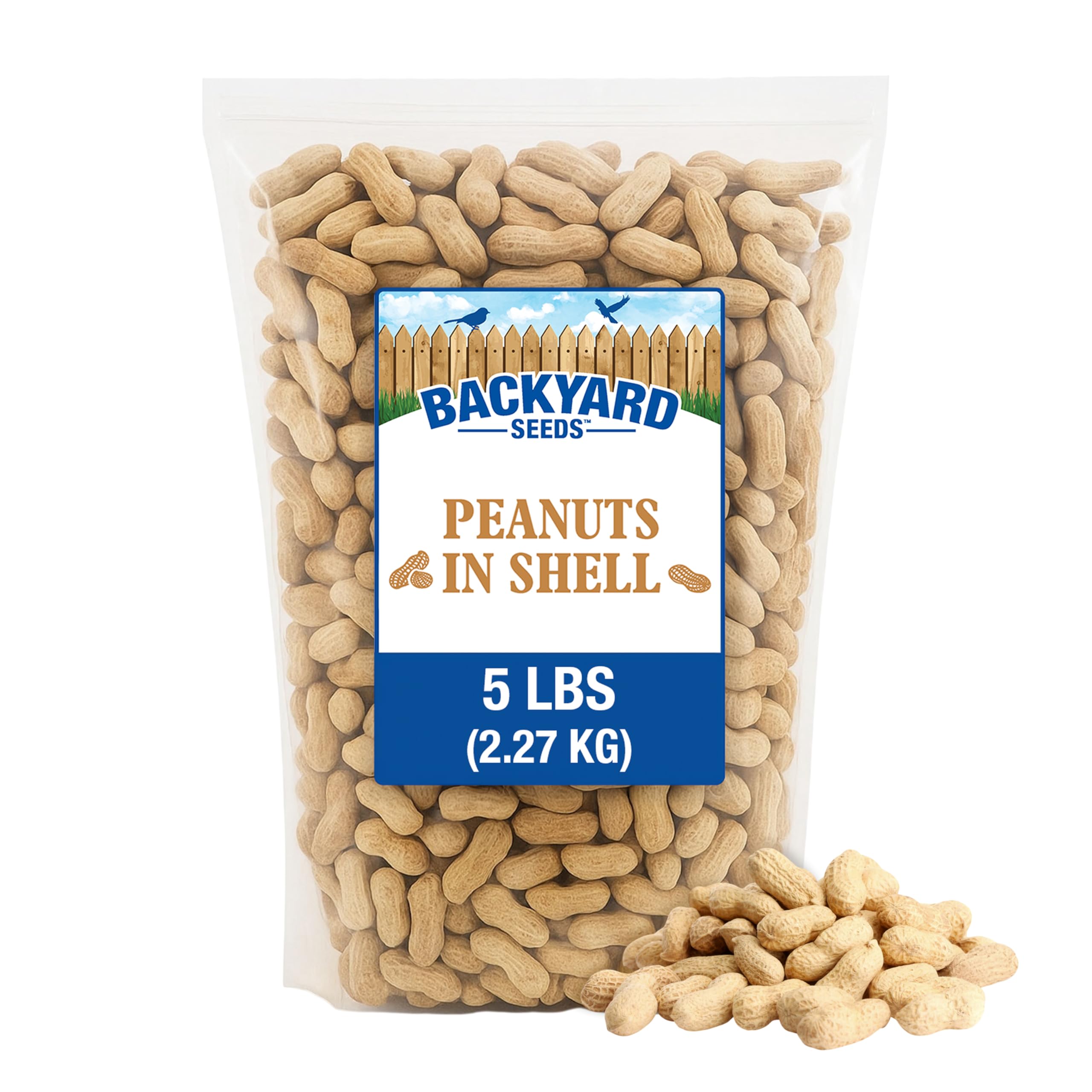 Amazon.com: Backyard Seeds In-Shell Raw Unprocessed Peanuts 5lbs