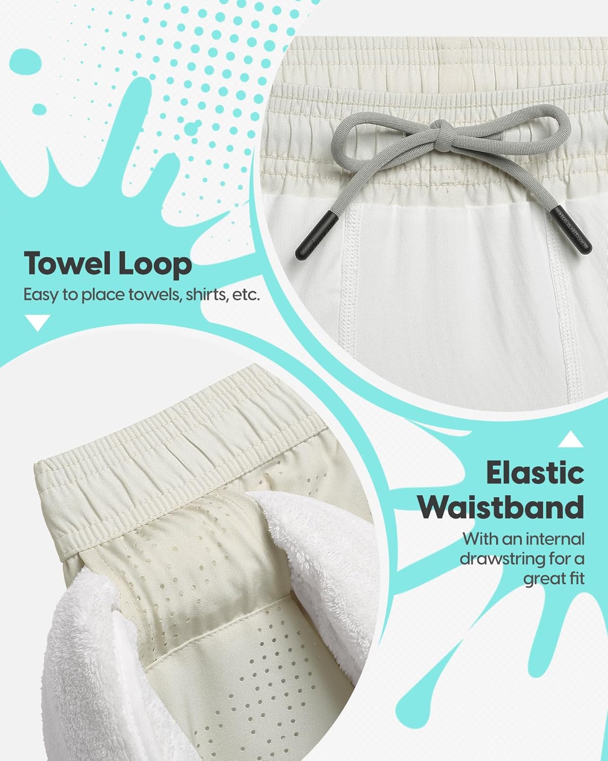 maamgic Mens Running Shorts with Compression Liner 5" Quick Dry Workout Shorts Anti-Chafe Gym Shorts 2 in 1 Athletic Shorts - Image 3