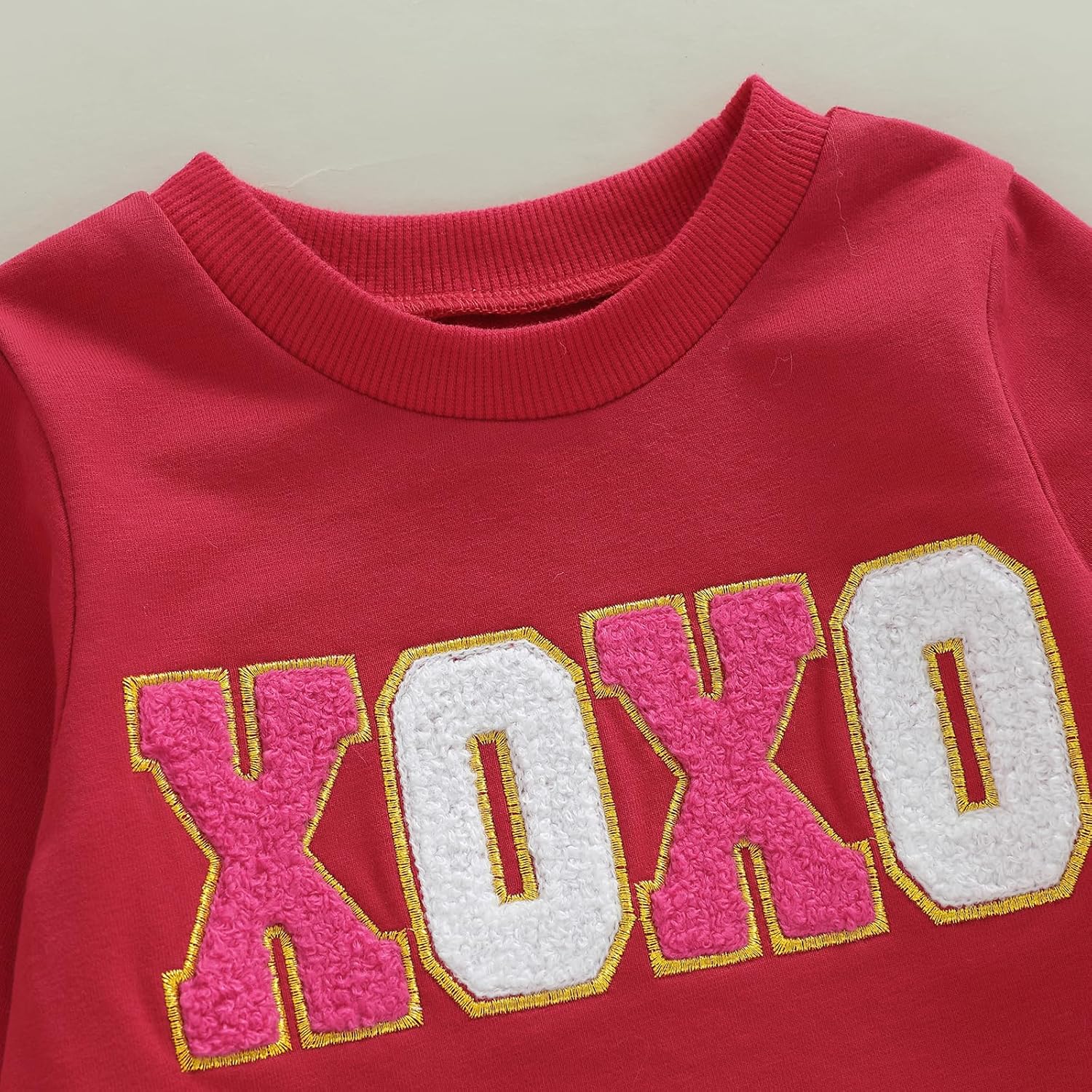 WZTYYDS Toddler Baby Girls Valentines Outfits Letter Embroidery Long Sleeve Sweatshirt Tops Tutu Skirt Set Spring Clothes - Image 5