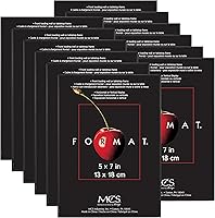 Vista 12 de MCS Portarretratos de formato 4 x 4 pulgadas, color negro, cuadrado para galería de pared, vertical y horizontal, para colgar en la pared, marco