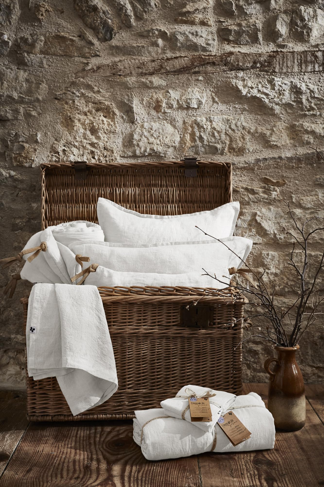 Coprirete 140 x 190 cm – 100% lino lavato soline bianco