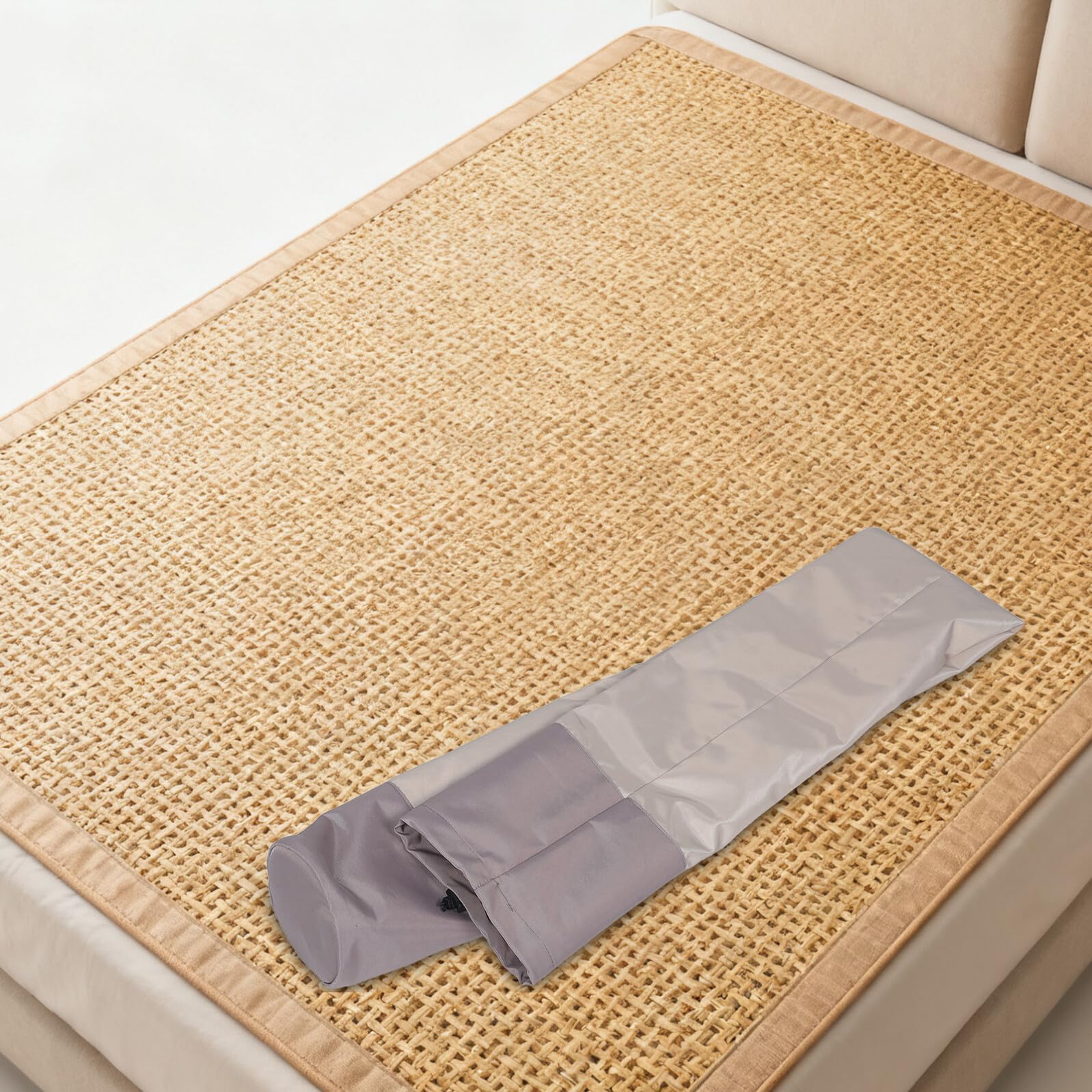 Bolsa de Almacenamiento para Esterillas Plegables de Oxford Resistente al Polvo Agua con Cierre de Cordón Organizador para Esterillas de Camping y Mantas Bolsa para Ropa de Cama