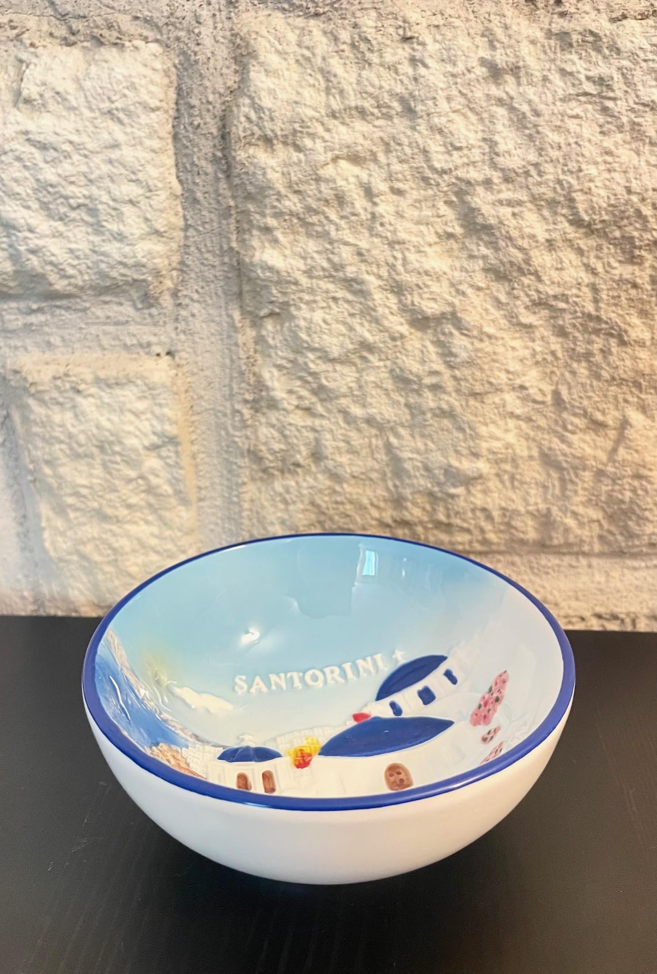 Amazon | ギリシャ並行輸入！ サントリーニ島 お皿 小鉢 ボウル 小物 