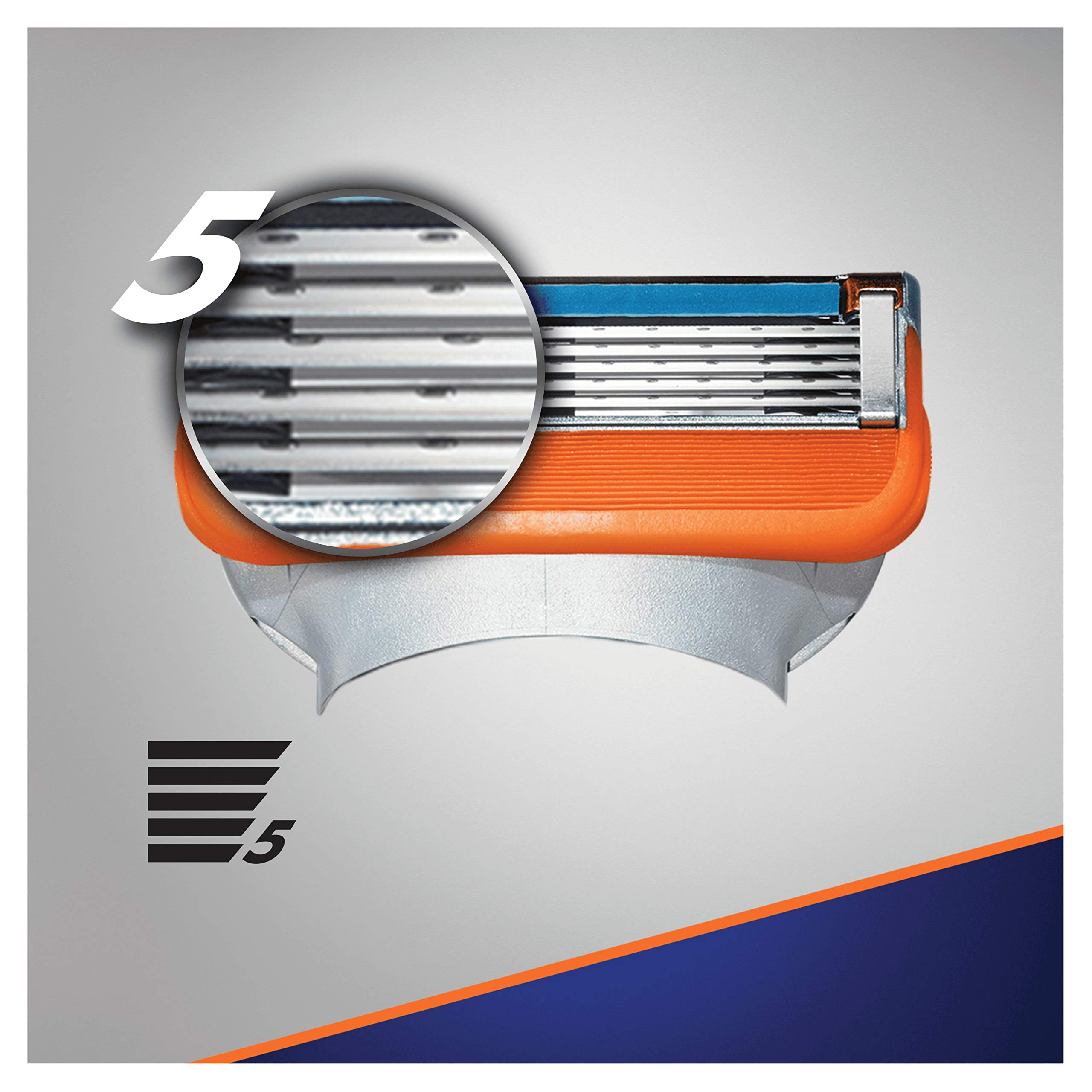Gillette Fusion5, 12 Ricambi, Fino a 1 Mese di Rasatura