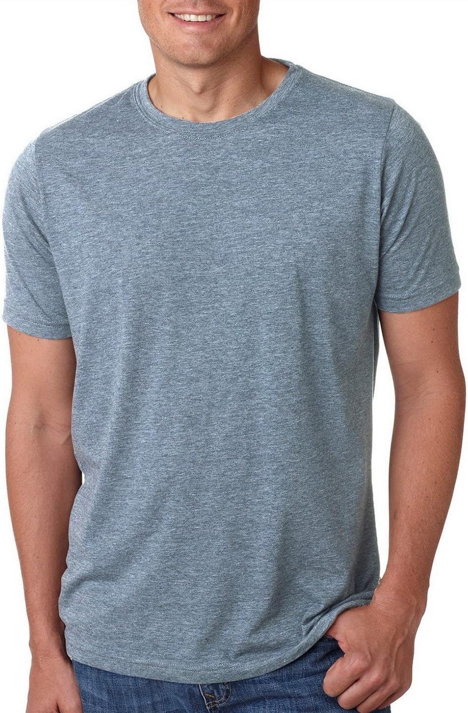 Next Level 6200 Mens Crew Tee Stonewashed Denim XX-Large - Image 3