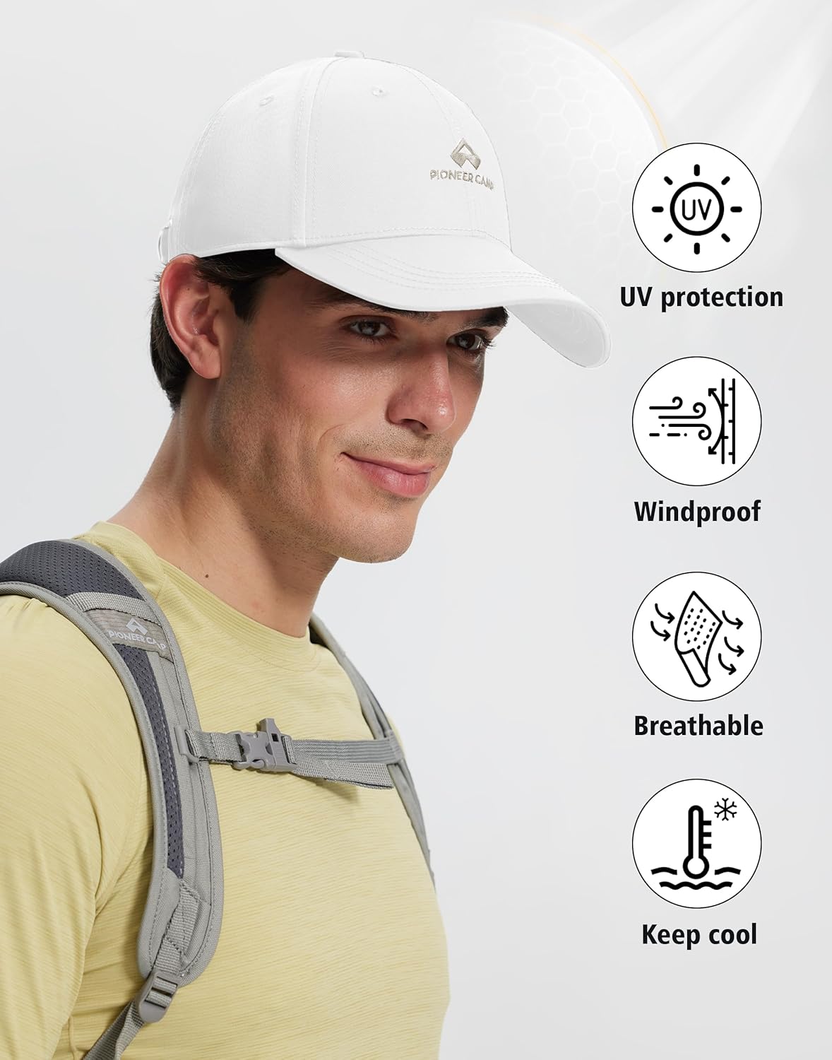 Pioneer Camp Unisex Baseball Cap for Men Women Golf Hats Classic Adjustable Low Profile Cotton Dad Hat Polo Trucker
