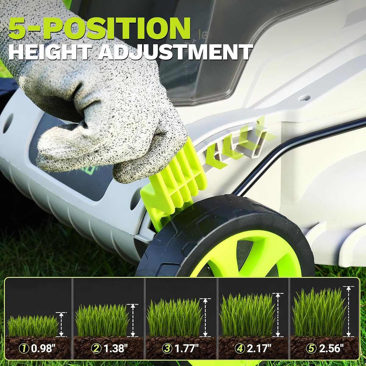 STEELITE 20V 13-Inch Cordless Electric Lawn Mower view 4