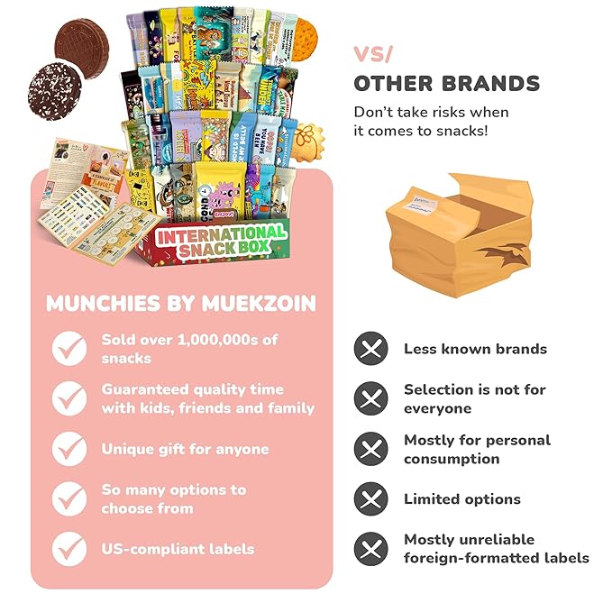 Caja de Snacks Internacionales, Dulces Exóticos Regalo miniatura 3