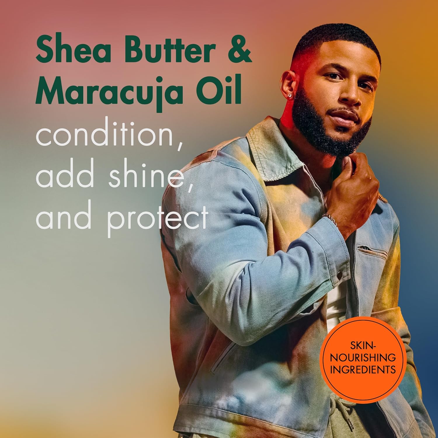 SheaMoisture Beard Kit for Men – Beard Wash, Conditioning Beard Oil, Full Beard Detangler + Beard Balm with Shea Butter & Maracuja Oil, Gifts for Men (4 Piece Set) - Image 4