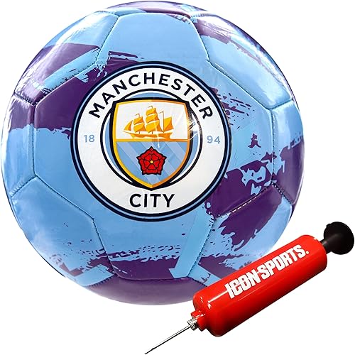 Icon Sports Balón de fútbol del Manchester City FC Brush Team, 5