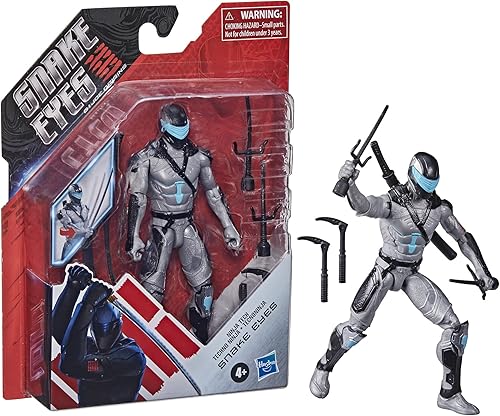 Miniatura 5 de G. I. Joe Snake Eyes G.I. Joe Origins Ninja Tech Snakes Eyes figura de acción con divertida función de acción y accesorios, juguetes para niños a