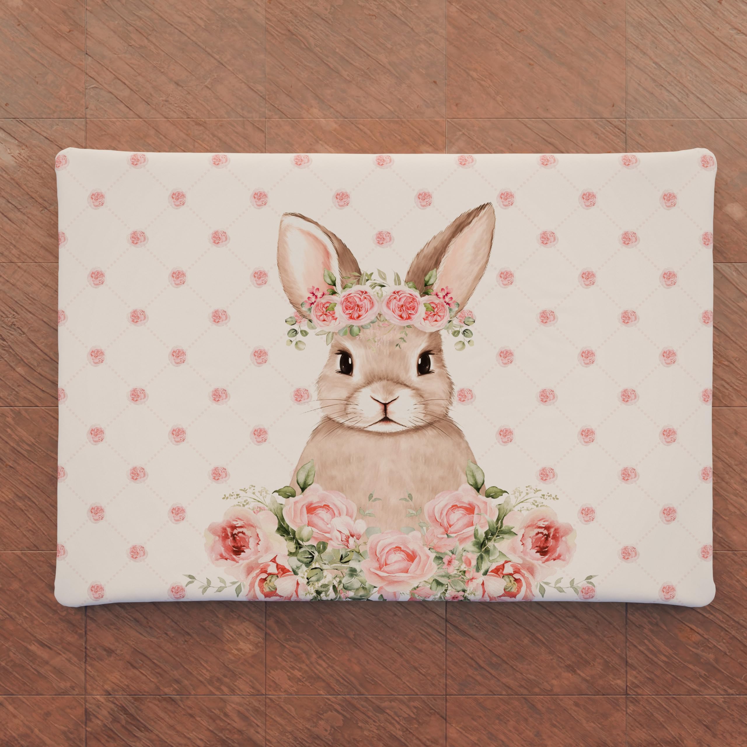 PETTI Artigiani Italiani - Easter Kitchen Stove Cover, Digital Print, 100% Made in Italy, Pink, Spring Pattern, Microfibre - Image 4