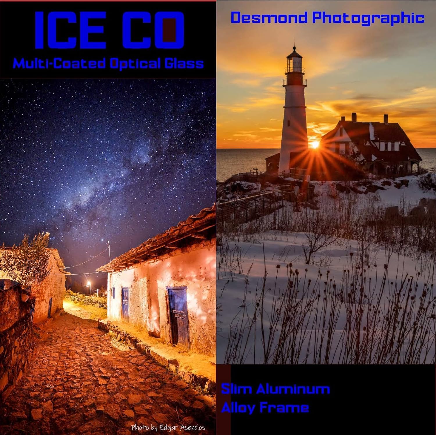 ICE CO - Juego de 6 filtros delgados de 82 mm ND MC ND4 ND8 ND16 ND32 ND64 ND1000 2, 3, 4, 5, 6,10 paradas, 16 capas de vidrio óptico nano multicapa