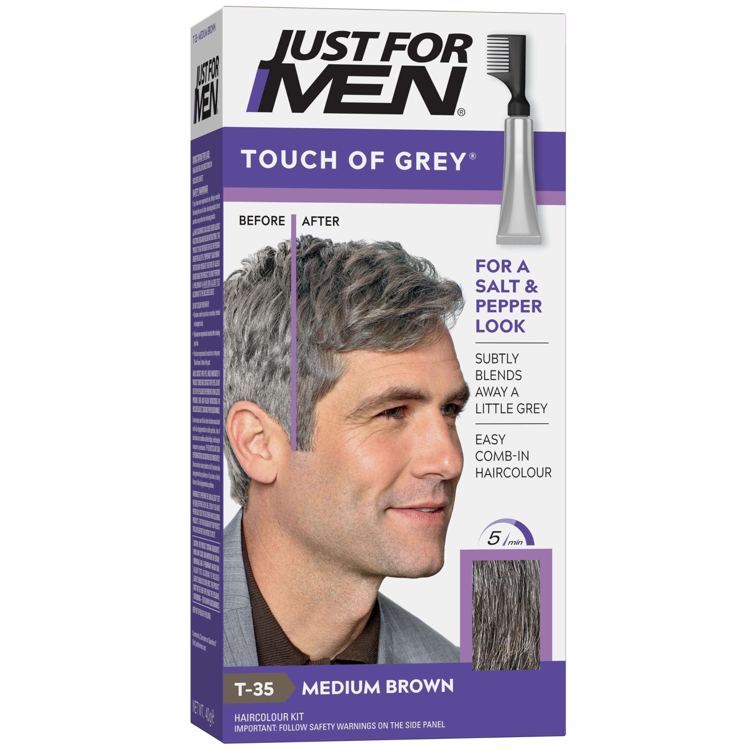 JUST FOR MEN Touch of Grey Orta Kahve Saç Boyası