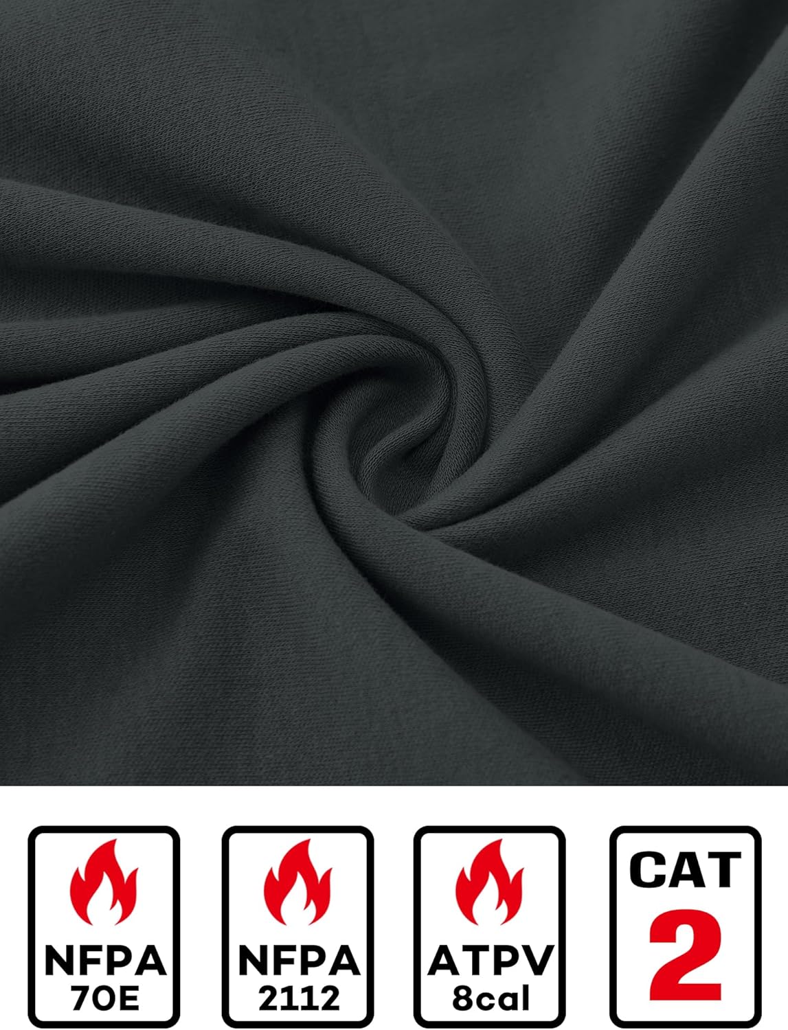 FR Shirts for Men NFPA2112 Flame Resistant Shirts 6oz Light Weight Long Sleeve Fire Retardant Shirts - Image 5