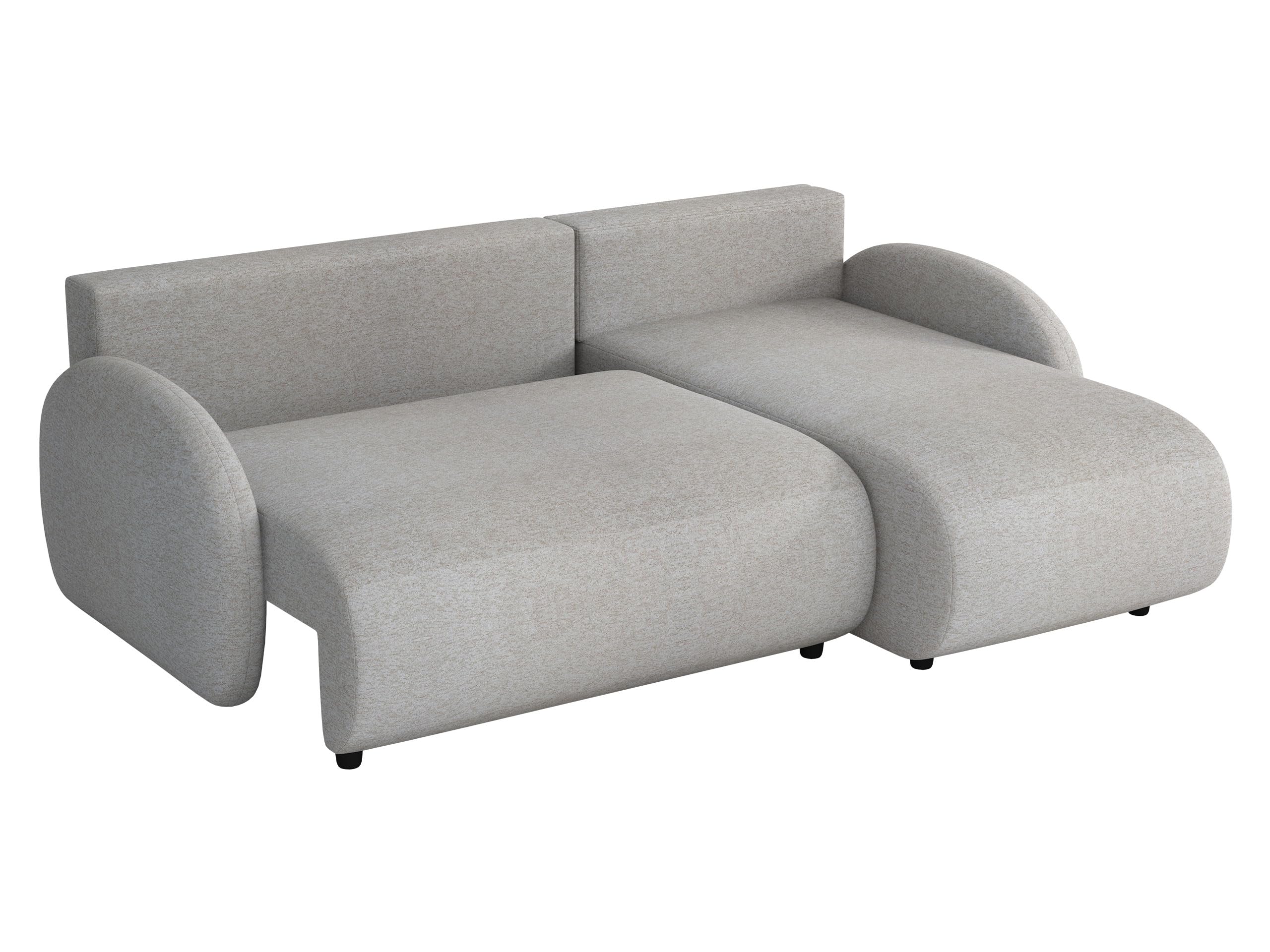 Mirjan24 Ecksofa mit Bettkasten Drinoz L, Eckcouch mit Schlaffunktion, Couch, Wohnlandschaft mit Bettfunktion, L-Form Sofa, Ottomane universell (Sereno 686)
