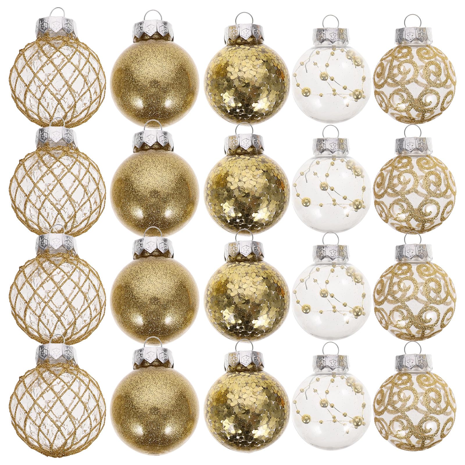 Toyvian 90 Pièces Boules de Noël Suspendues pour Sapin, Décoration