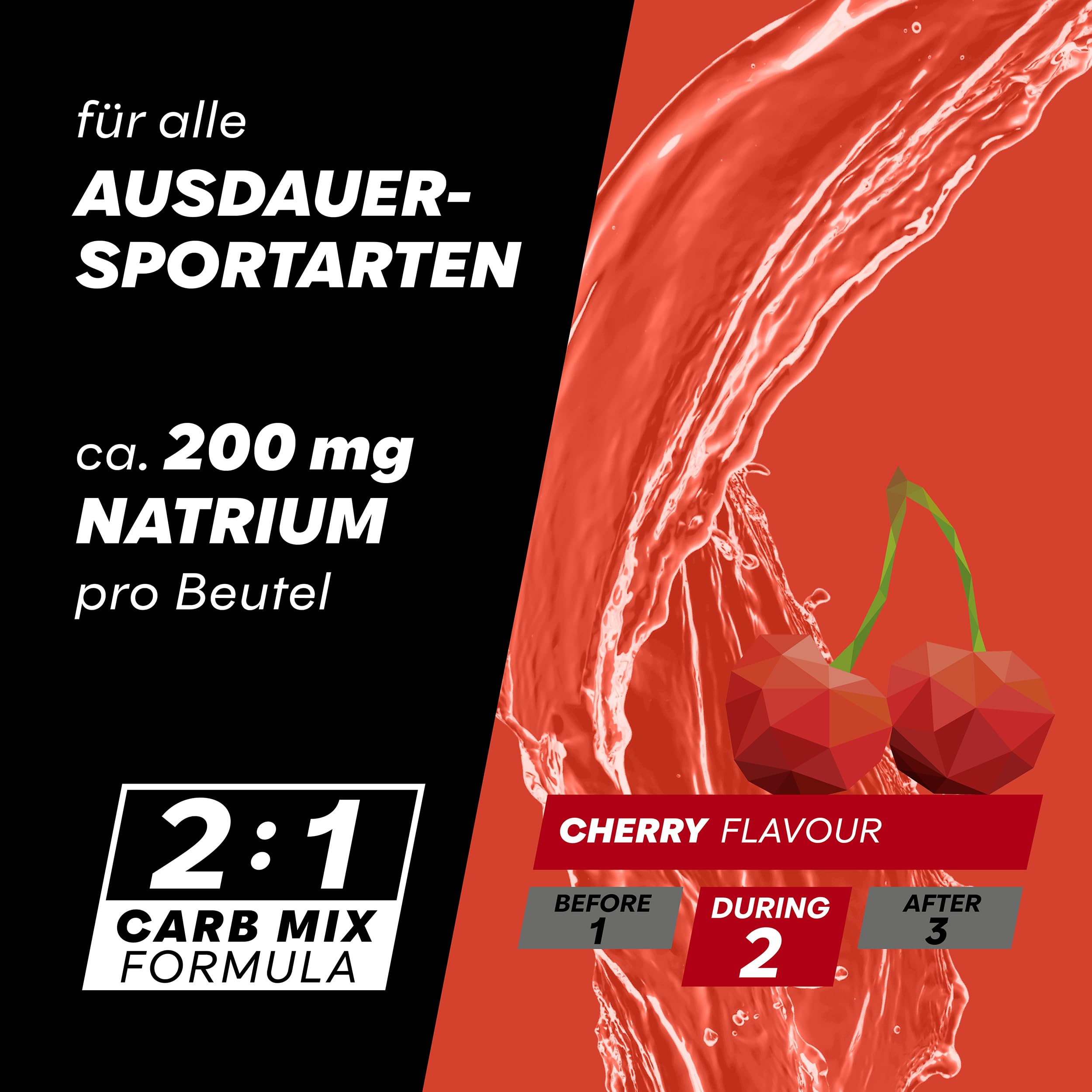 Powerbar - PowerGel Hydro - Cherry - 24x67ml - High Carb Energie Gel - Natrium - 51mg Koffein