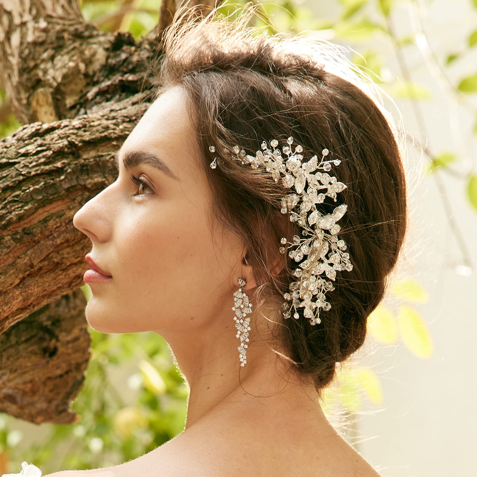 High Quality Rhinestone Wedding Hair Clip Brand New Rhinestone Hair Accessories for Women and Girls | Stylish  main image 3