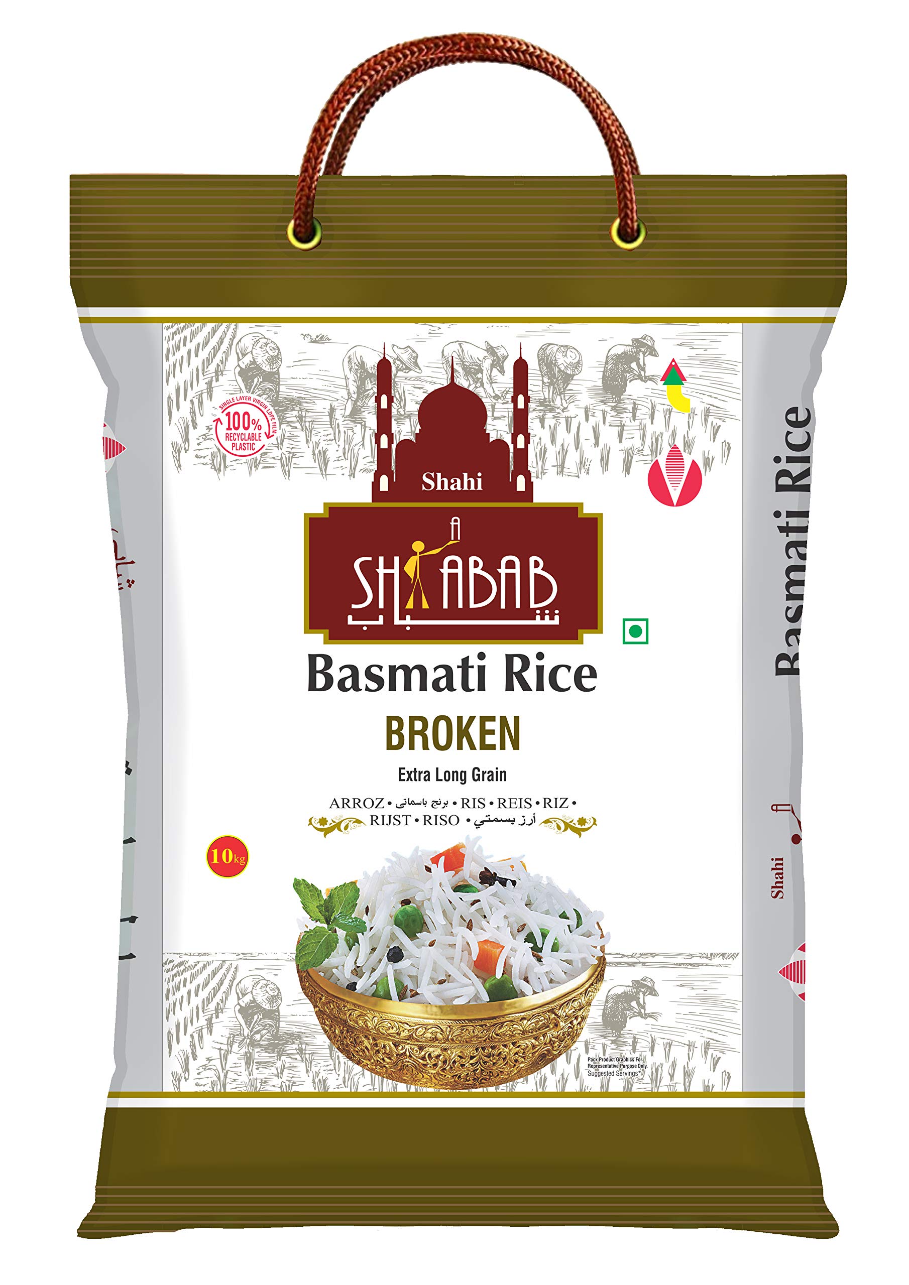 Buy Shahi Shabab Broken Basmati Rice, 10 Kg Gluten Free Low