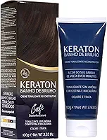 Keraton Tonalizante Banho de brilho 100g Café Castanho Escuro