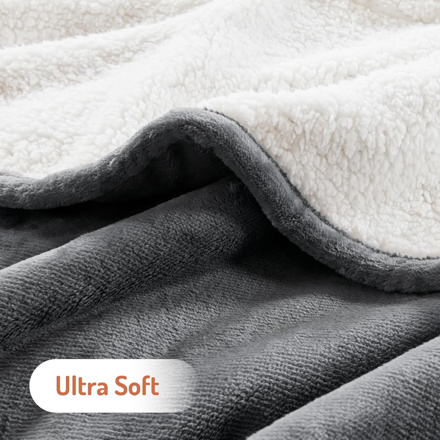 Degrees of Comfort Electric Heated Blanket Queen Size with Dual Control - Soft Flannel Heating Blankets with 6 Heat Settings, 10-Hour Auto Shut-Off, Overheat Protection, ETL Certified - 84x90'', Grey - Image 7