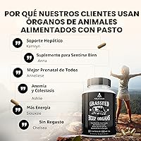 Vista 6 de Ancestral Supplements Suplemento de órgano de res alimentado con pasto, apoya el bienestar de todo el cuerpo con una mezcla patentada de hígado
