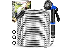 Garden 50FT Hydro Steel Hose - Unparalleled Quality For Lawn and Outdoors
