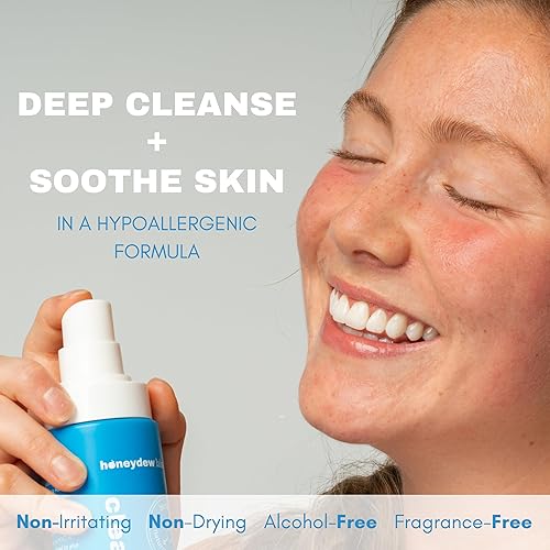 Miniatura 3 de Honeydew Labs - Spray de ácido hipocloroso - HOCL - Tónico hipoalergénico para la piel limpia y calma el enrojecimiento, para la cara sensible -