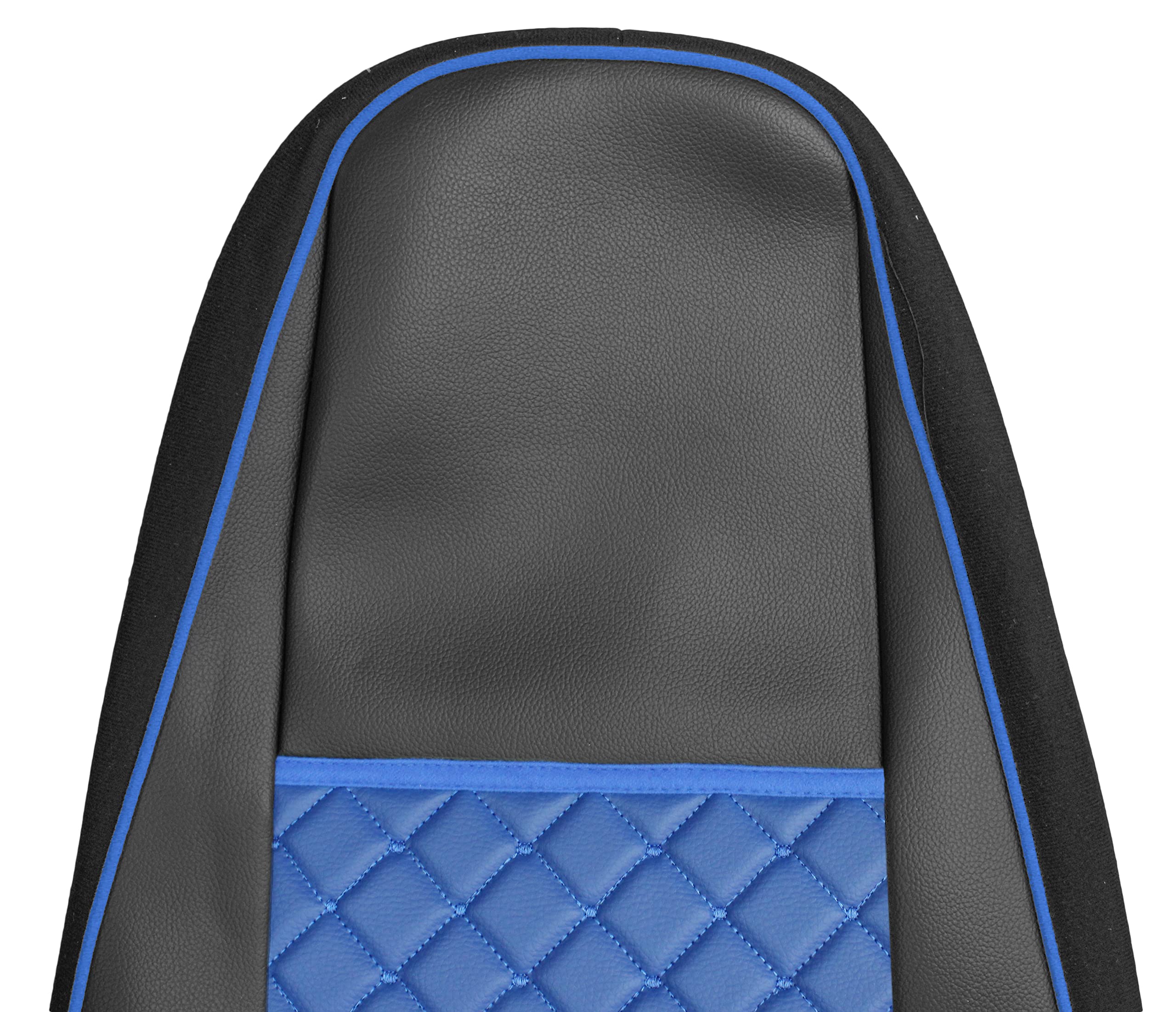 Schwarz Sitzbezüge 1+1 Set Öko-Leder - Für Scania R LKW 2006-2020