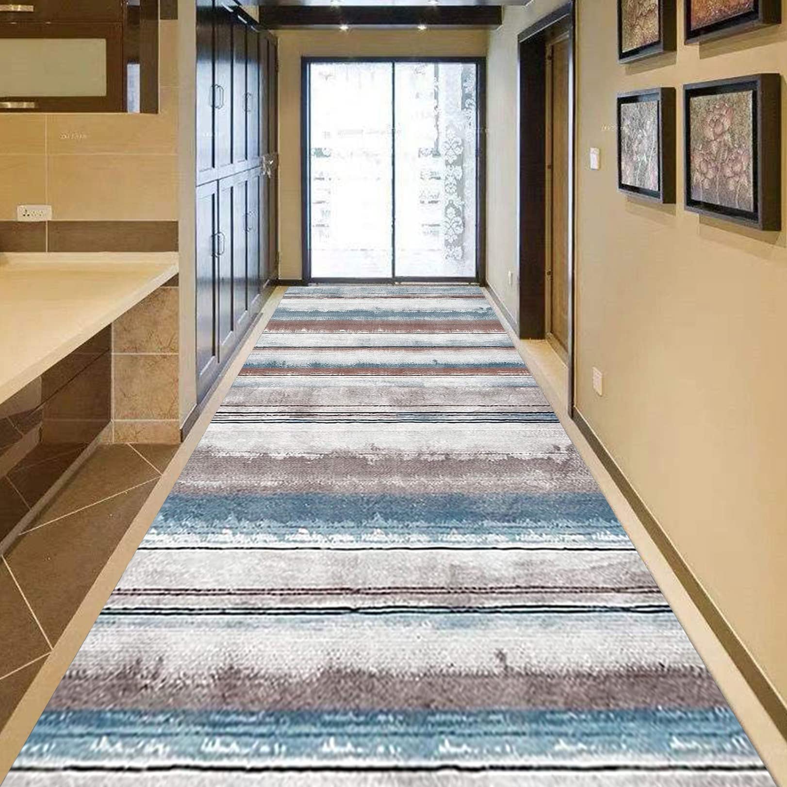 Dywanik Couloir kran 40 x 210 cm, antypoślizgowy, zmywalny, łatwy do czyszczenia, długa ręka do gotowania, jedzenia, I 23160