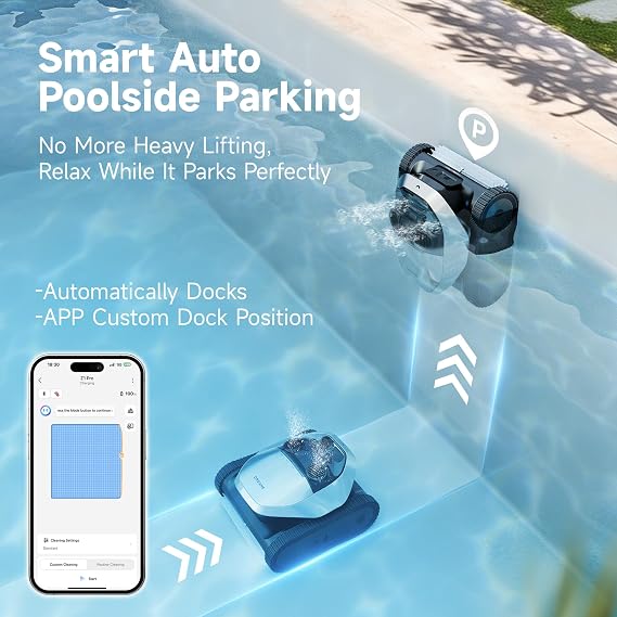 DREAME Z1 Pro Cordless Robotic Pool Cleaner with Cleaning Kit, LiFi Remote Control, 8000 GPH Suction, Waterline Horizontal Cleaning, Auto-Retrieval, Automatic Pool Vacuum for In-Ground Pools