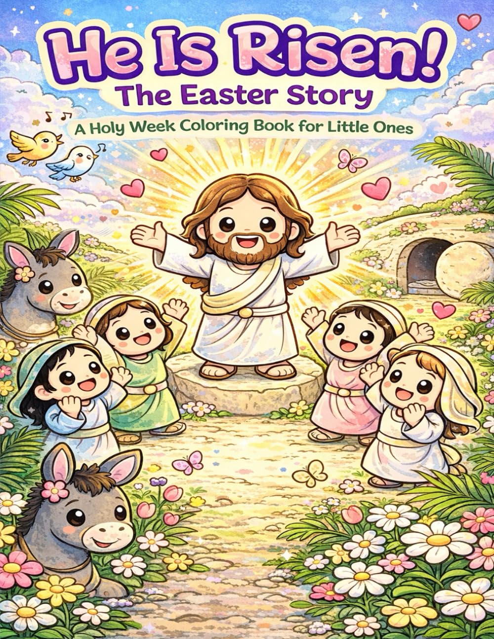 He is Risen!: The Easter Story. A Holy Week Coloring Book for Little Ones