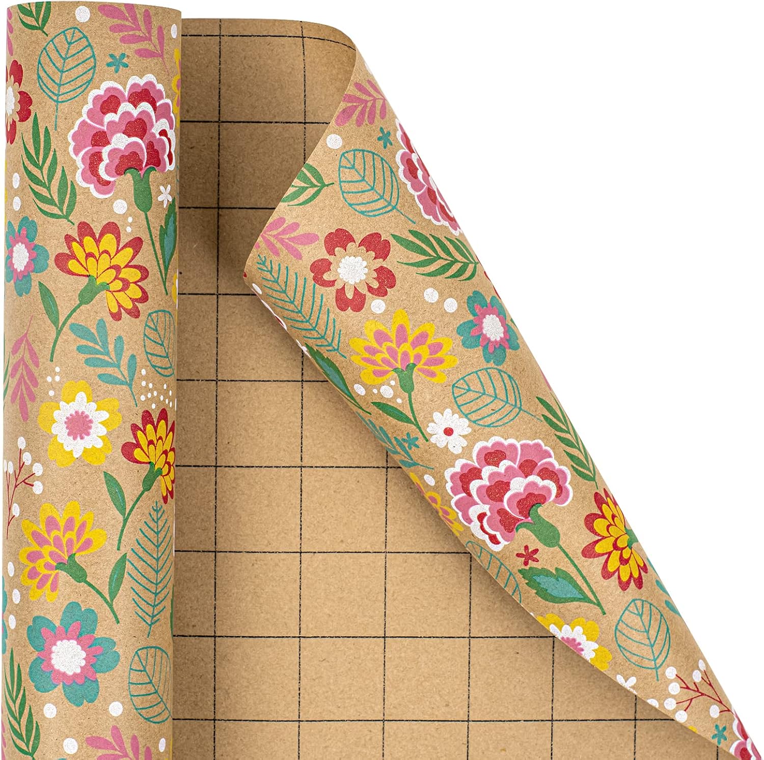 Kraft Wrapping Paper Roll - Mini Roll - Carnat Design Great for