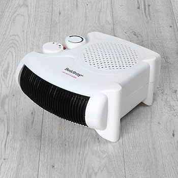 Beldray Electric Flatbed Fan Heater Upright Heater With 2 Heat