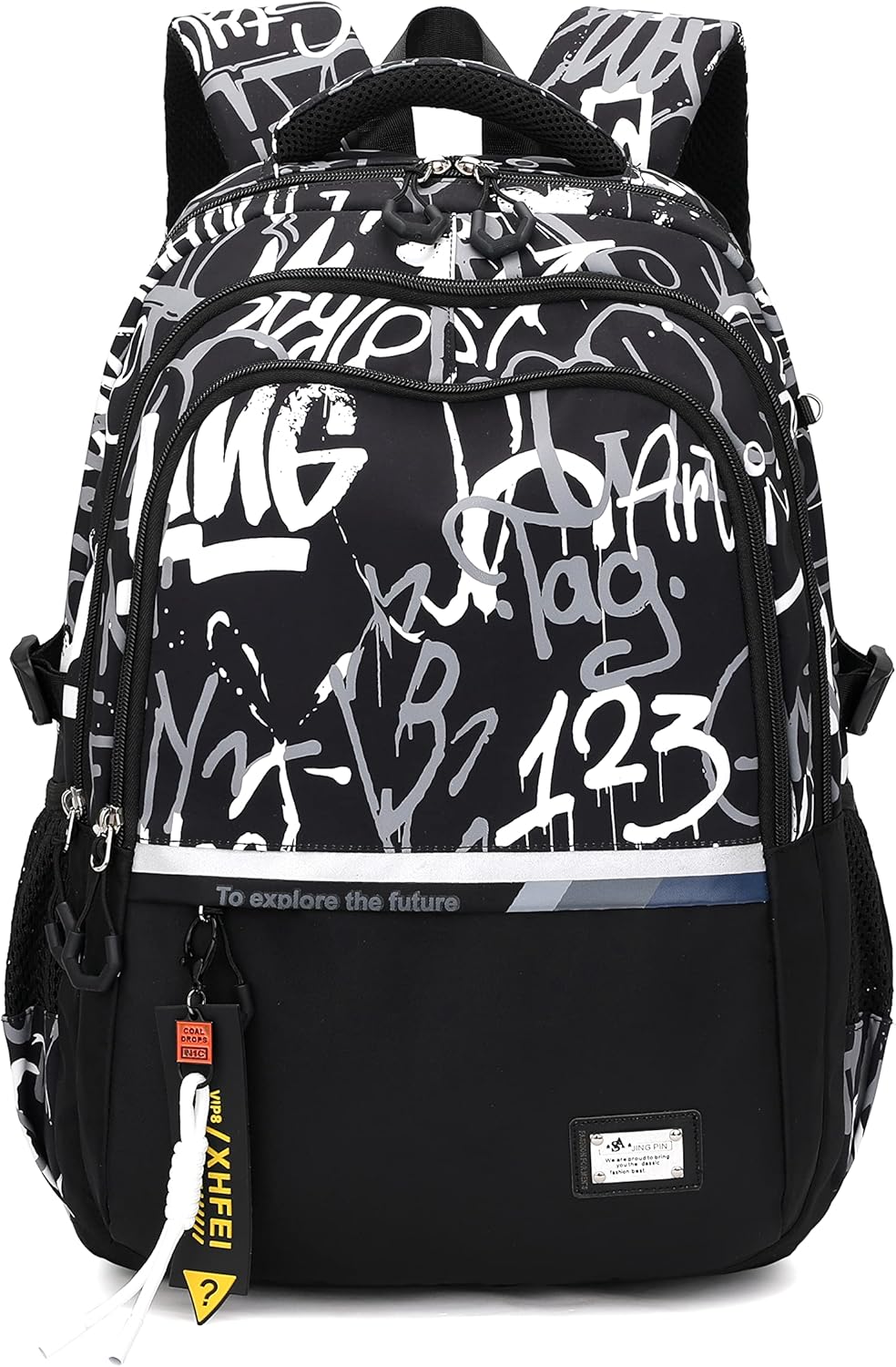 MITOWERMI Boys Backpack for Kids Letters School Bags for Elementary Primary Student Bookbags Middle Backpacks Teen Casual Travel Back Pack Letters-b
