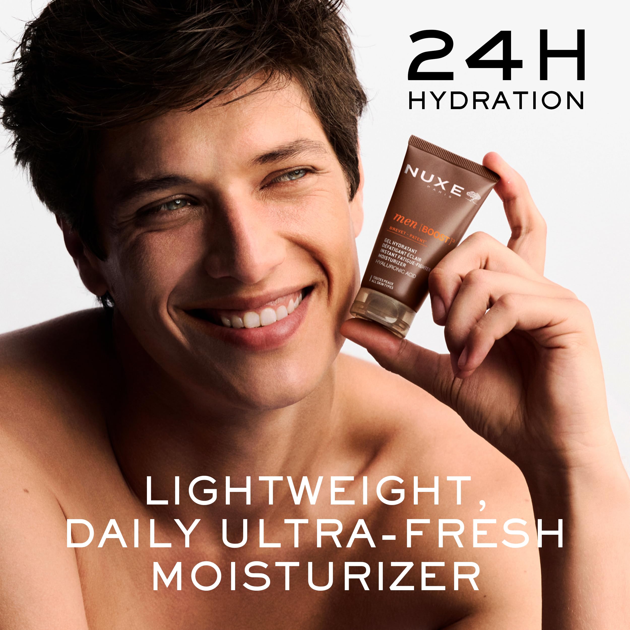 Nuxe Men Idratante Anti-Stanchezza Istantaneo con Acido Ialuronico 50ml