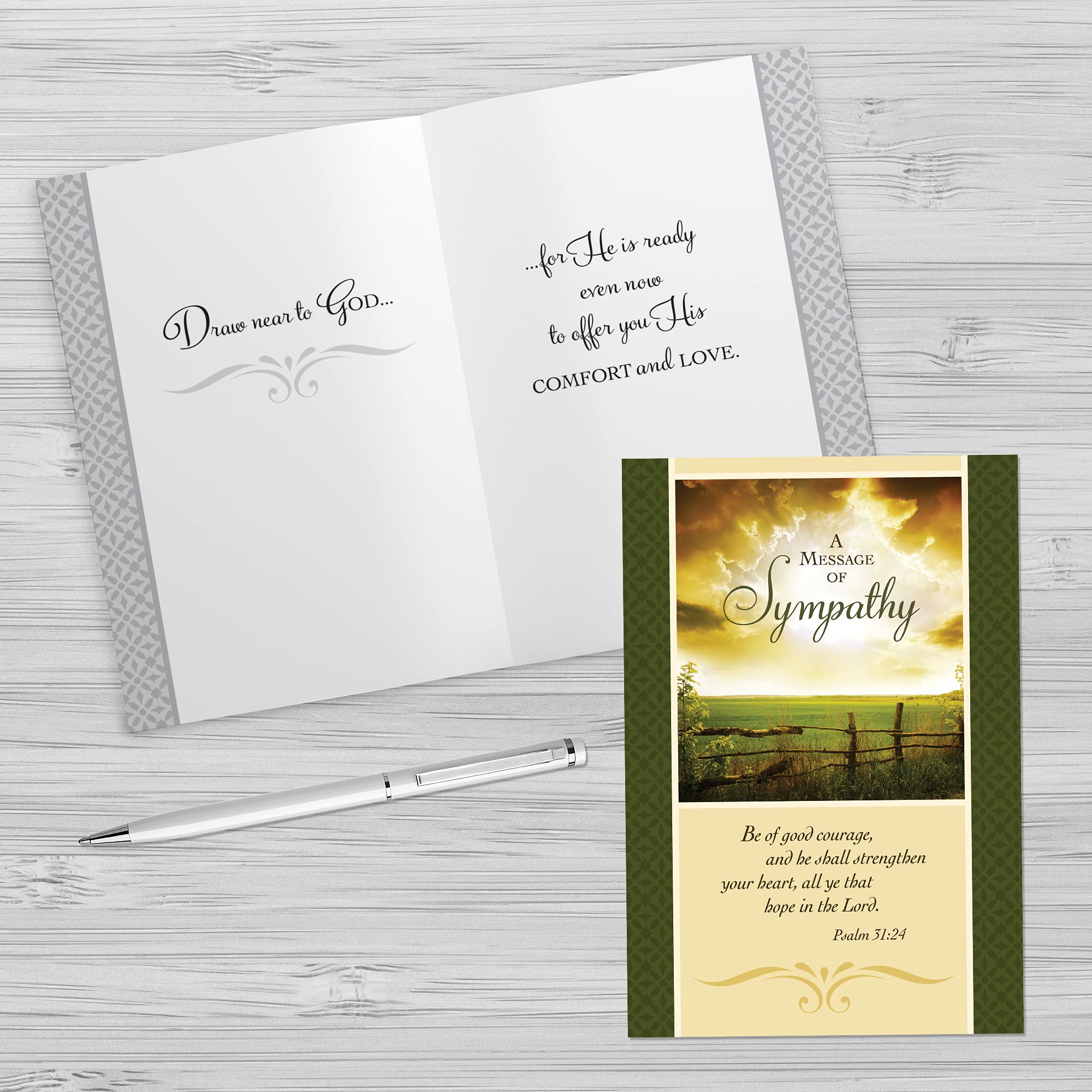 Designer Greetings Faithfully Yours Inspirational Sympathy Boxed Card - View #6